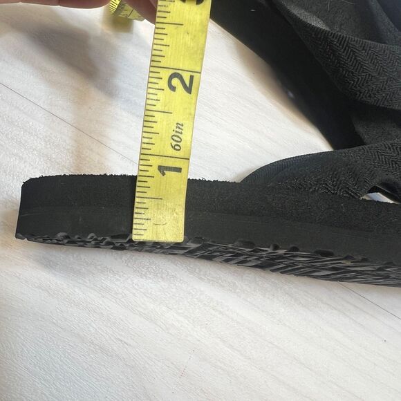 WOMENS SIZE 6 BLACK TEVA MUSH II FLIP FLOPS SANDALS 4198 - Picture 10 of 10